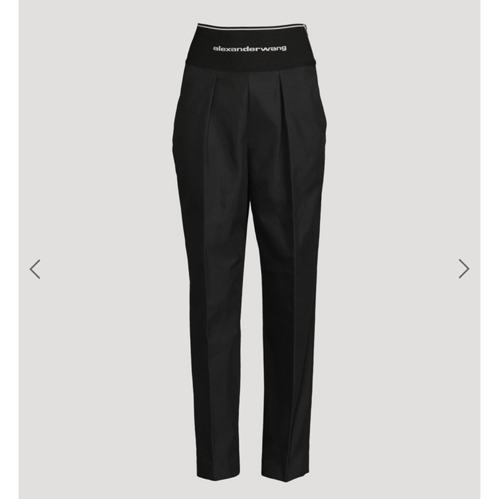 Alexander Wang Black High-Waisted Straight leg pant